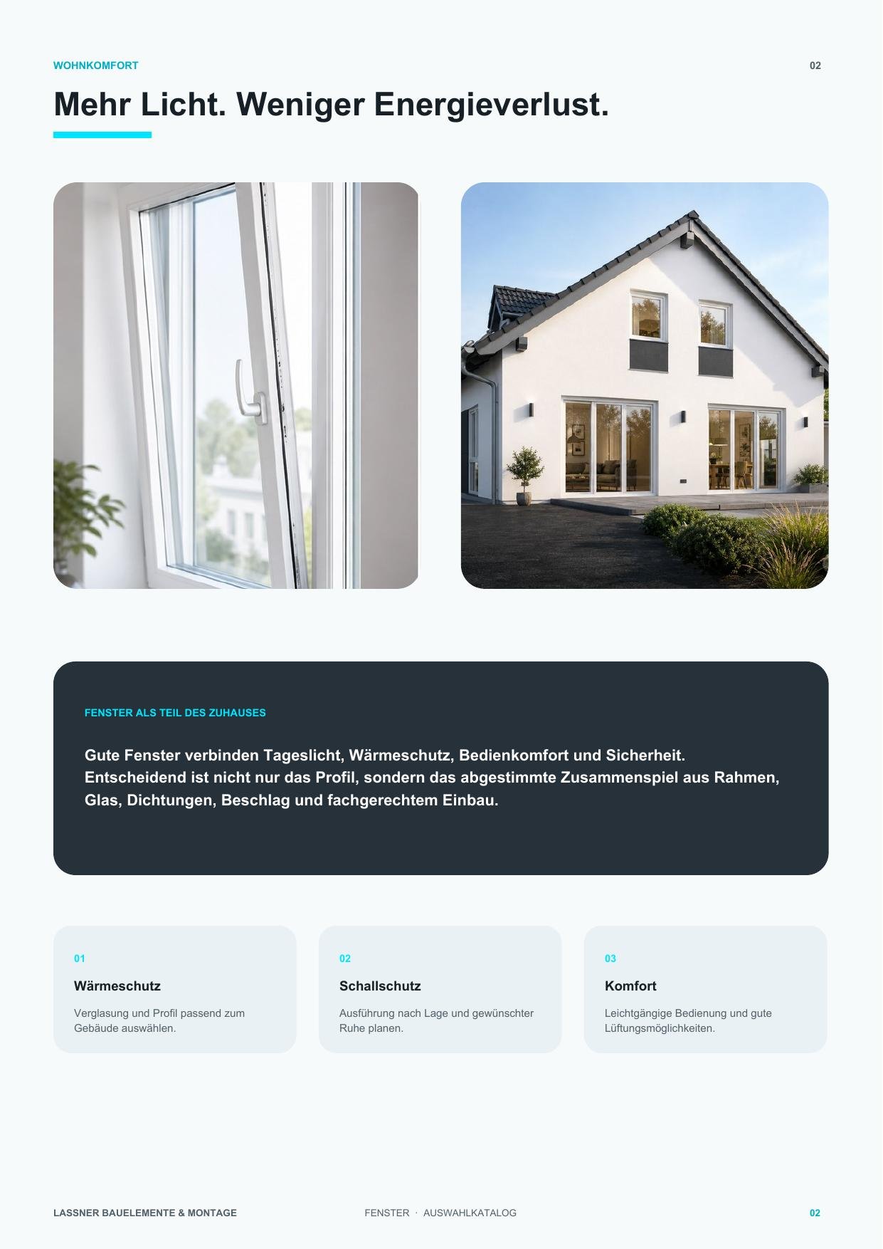 Fenster-Katalog: mehr Licht und weniger Energieverlust